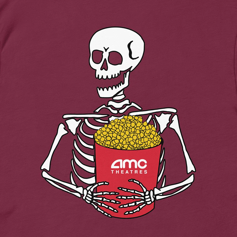 AMC Theatres Thrills & Chills Skeleton T-shirt - Image 4