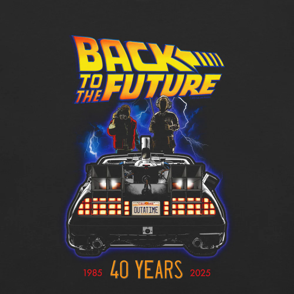 Back to the Future 40 Years Comfort Colors T-Shirt - Image 2