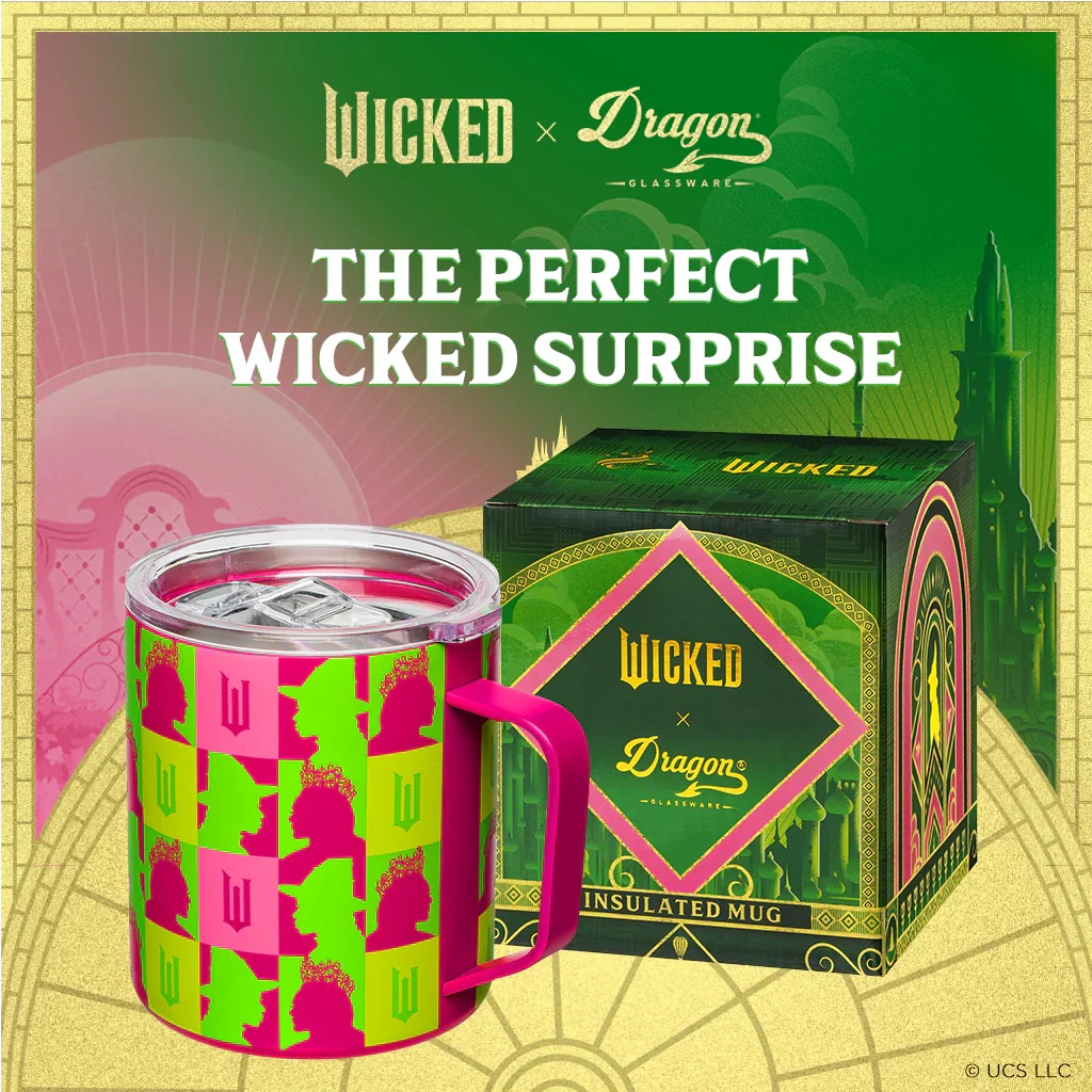 Wicked x Dragon Glassware Pink Logo Stainless Steel Camp Mug - Image 2