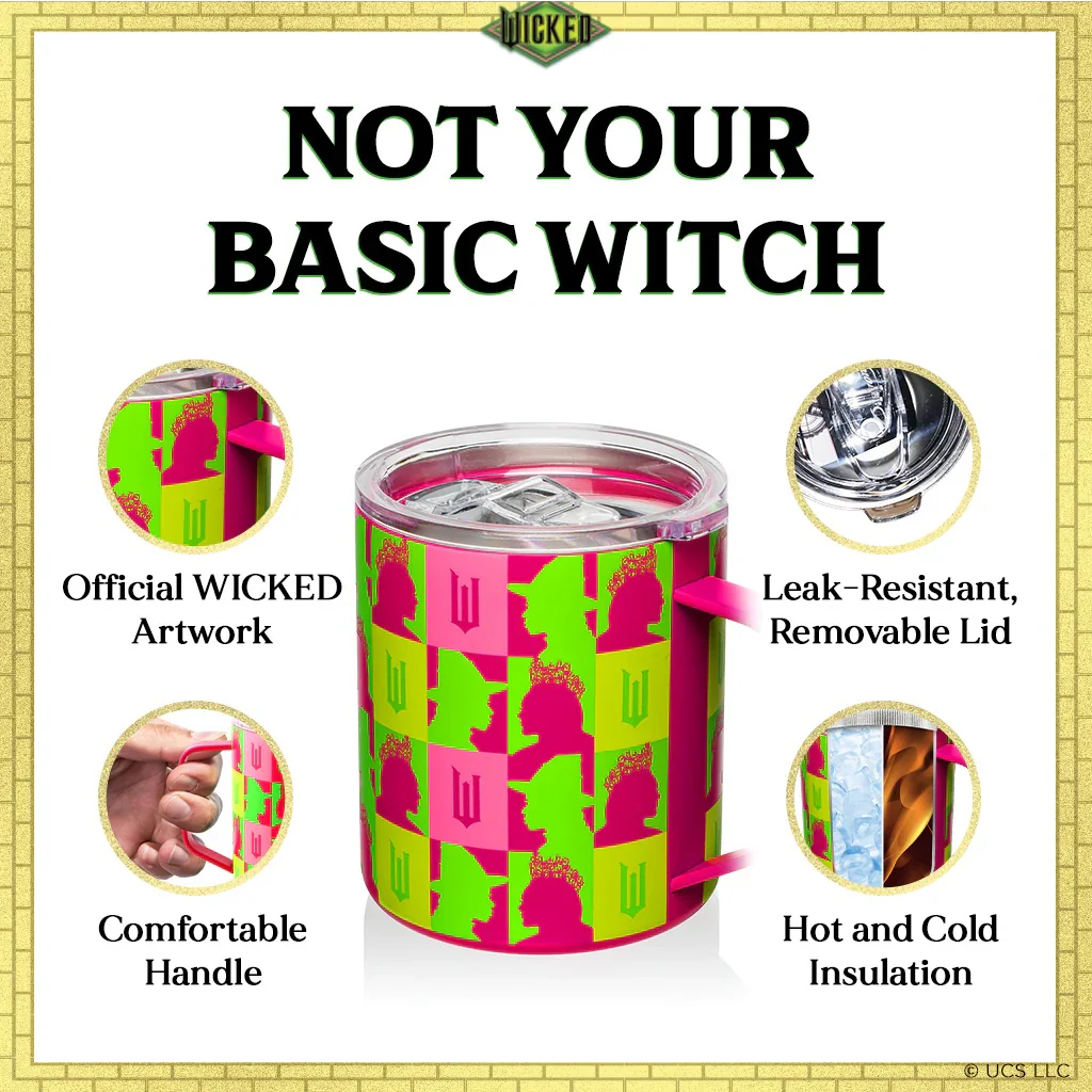 Wicked x Dragon Glassware Pink Logo Stainless Steel Camp Mug - Image 3