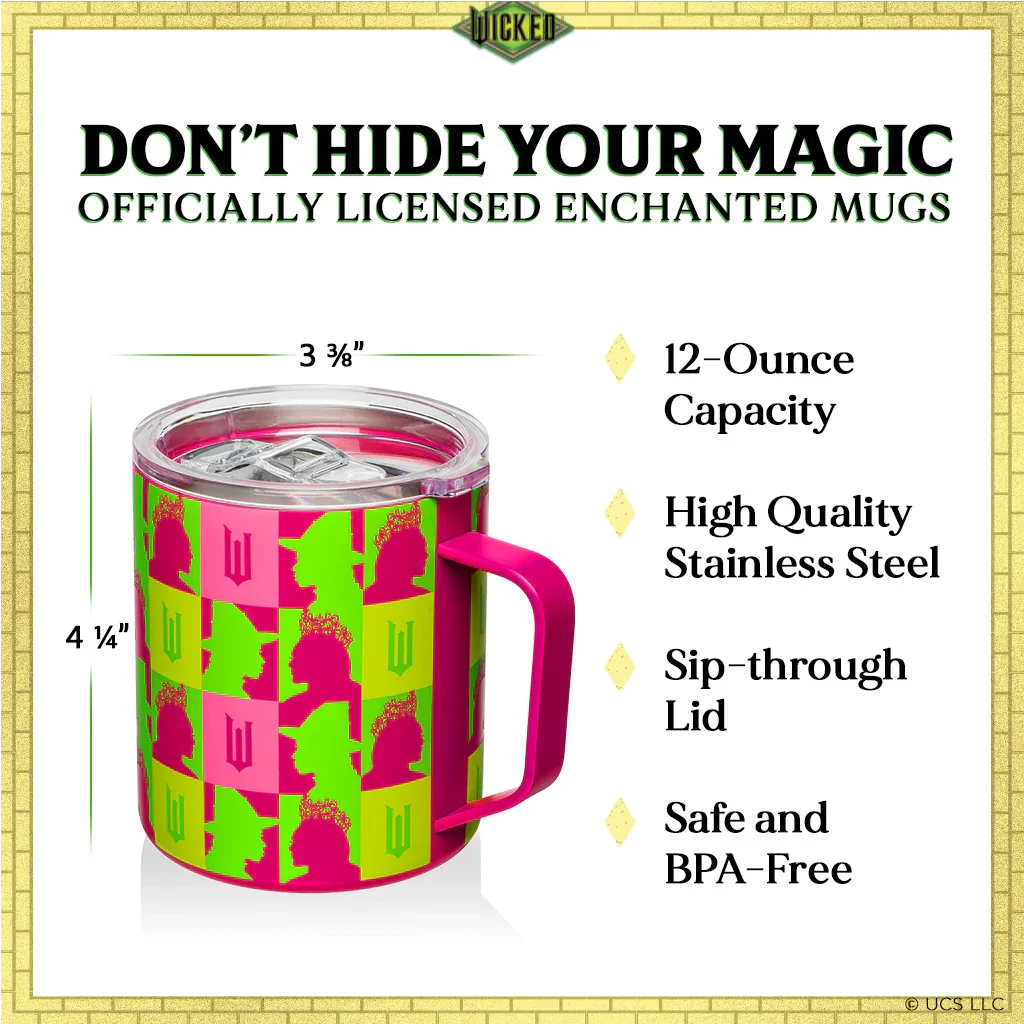 Wicked x Dragon Glassware Pink Logo Stainless Steel Camp Mug - Image 4