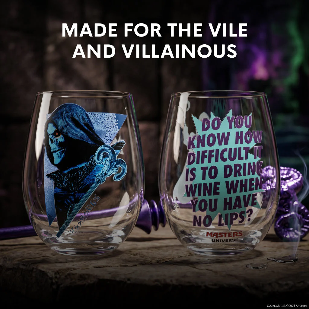 Masters of the Universe x Dragon Glassware 2026 Movie Skeletor Wine Glasses - Image 12