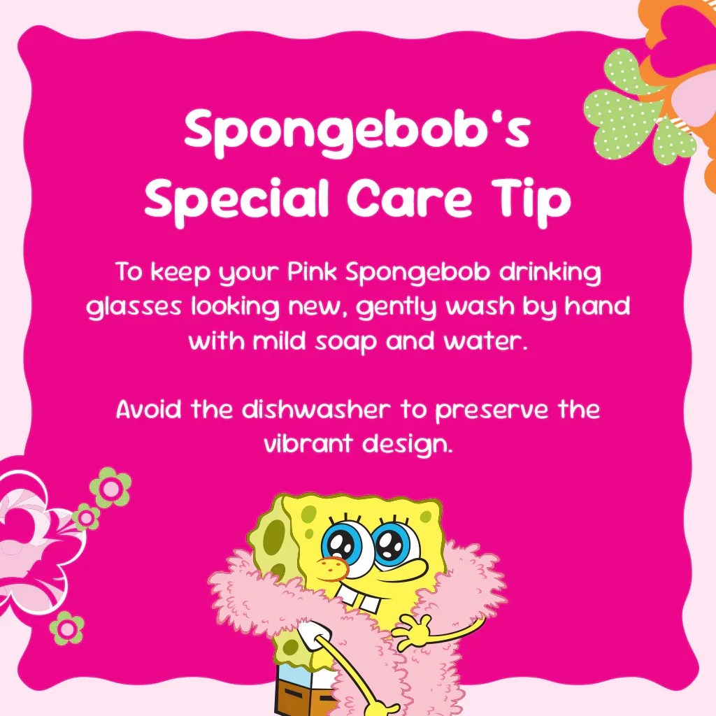 SpongeBob SquarePants SpongeBob & Patrick Drinking Glasses - Image 7