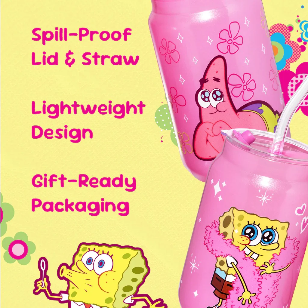 SpongeBob SquarePants SpongeBob & Patrick Drinking Glasses - Image 8