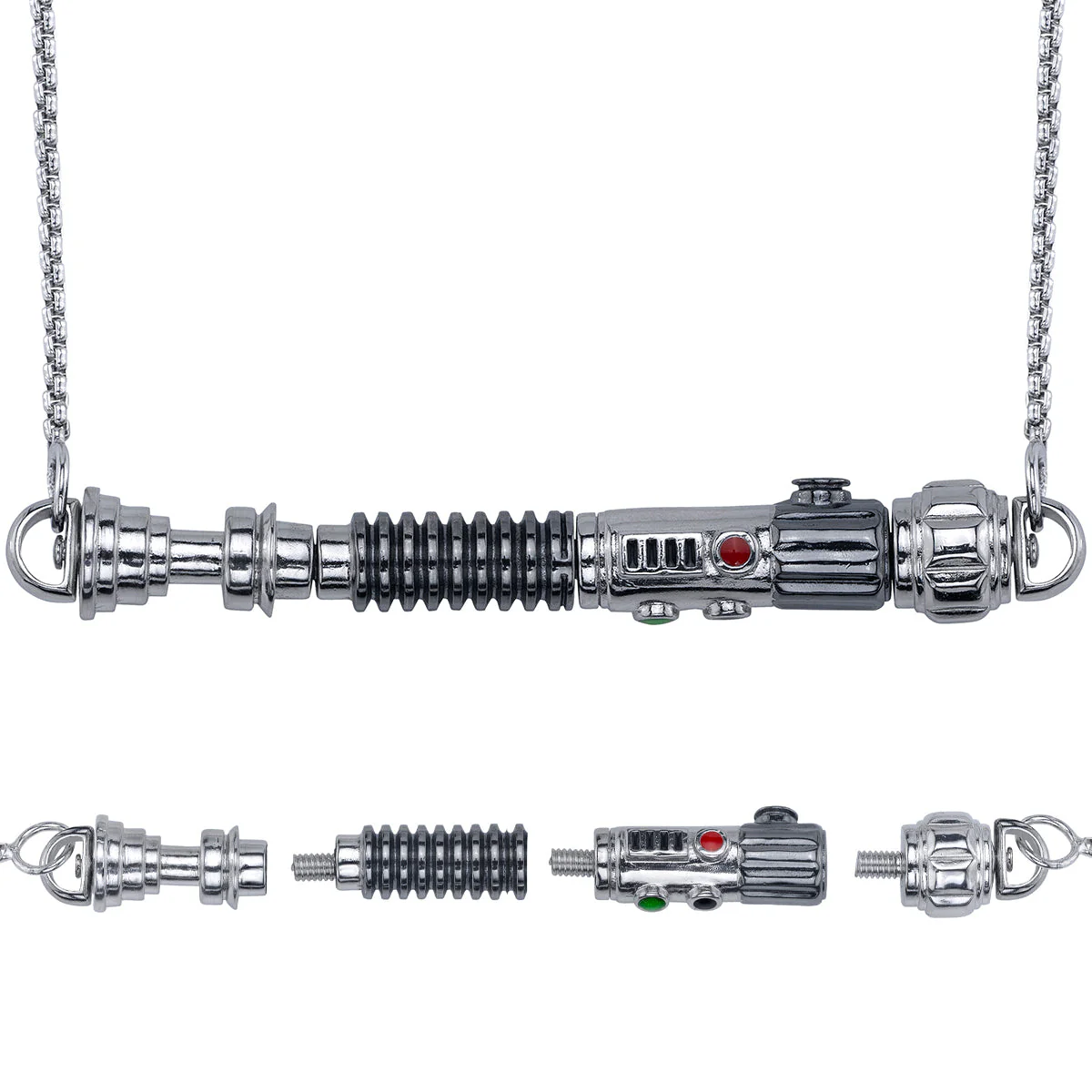 Star Wars x RockLove Duty and Resolve Lightsaber Necklace