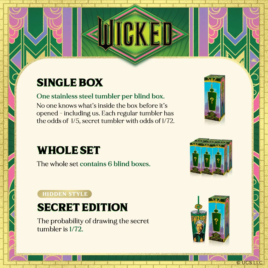 Wicked Blind Box Mystery Design Stainless Steel Tumbler - Image 3