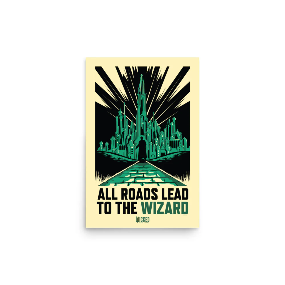 Wicked: For Good All Roads Lead to The Wizard Premium Poster